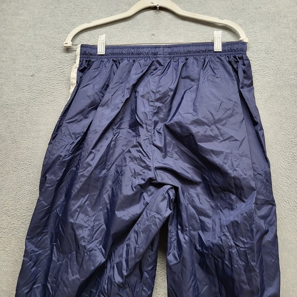 Nike‎ Men Activewear Pants XL Blue Windbreaker Logo Spellout Drawstring - Picture 10 of 11